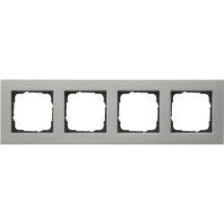 Gira Abdeckrahmen 0214335 4fach flach E2 Edelstahl 0214335