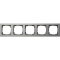Gira Abdeckrahmen 021533 5fach E2 Edelstahl 21533