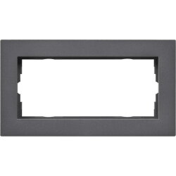 Gira Abdeckrahmen 1002235 2fach o.M. flach E2 anthrazit...