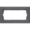 Gira Abdeckrahmen 1002235 2fach o.M. flach E2 anthrazit 1002235
