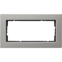 Gira Abdeckrahmen 1002335 2fach o.M. flach E2 Edelstahl...