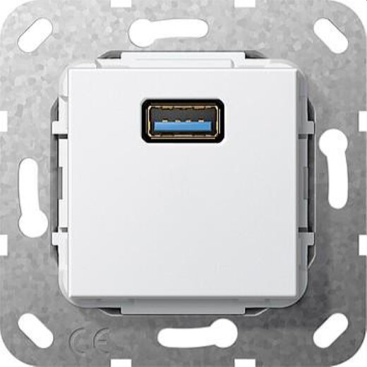 Gira Einsatz 568203 3.0 Typ A Kupplung reinweiss