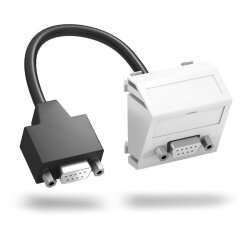 OBO Multimediaträger D-Sub9 MTS-DB9 F RW1 m. Kabel...