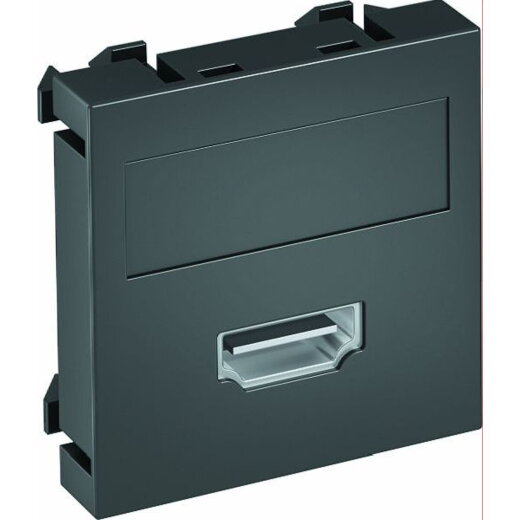 OBO Multimediaträger HDMI MTG-HD S SWGR1 Buchse m. Schraub 45x45mm
