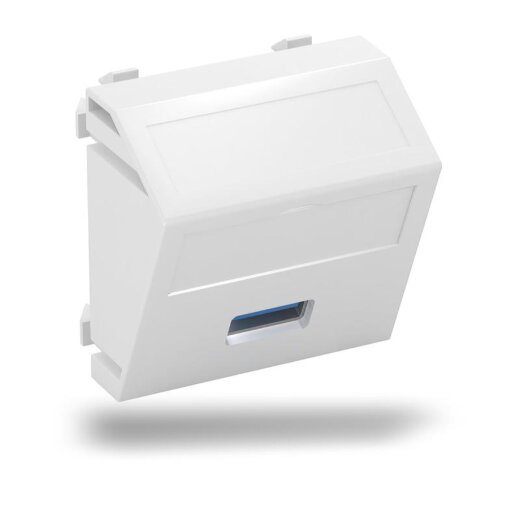 OBO Multimediaträger USB 3.0 A MTS-U3A S RW1 Buchse m. Schraub 45x45mm