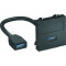 OBO Multimediaträger USB 3.0 A-A MTG-U3A F SWGR1 m. Kabel Bu.-Bu. 45x45mm