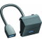 OBO Multimediaträger USB 3.0 A-A MTS-U3A F SWGR1 m. Kabel Bu.-Bu. 45x45mm