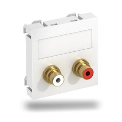 OBO Multimediaträger Audio-Cinch MTG-2R F RW1 2x...