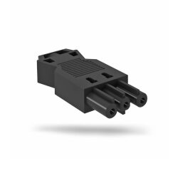 OBO Buchsenteil BT-S GST18i3p SW Schraubanschl. schwarz