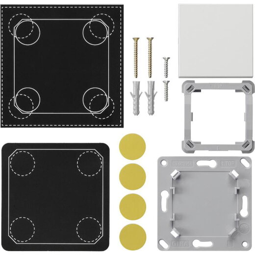 Gira Funk-Wandsender 823127 EnOcean 1fach System 55 reinw m 823127
