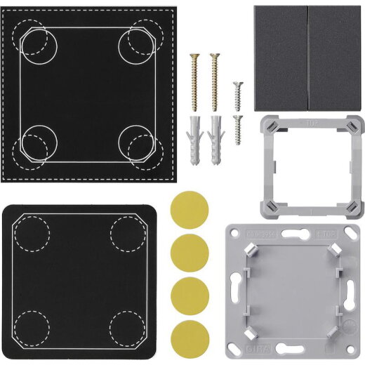 Gira Funk-Wandsender 823228 EnOcean 2fach System 55 anthra. 823228