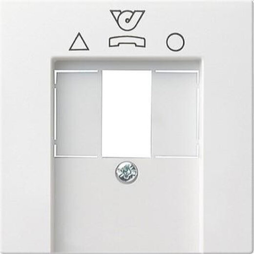 Gira Abdeckung 026027 TDO System 55 reinweiss matt