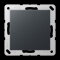 Jung Blind-Abdeckung (gerastet), Thermoplast lackiert, Serie A, anthrazit matt A594-0ANM