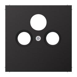 Jung Abdeckung für Universal-Sat/BK-Dosen, Aluminium...