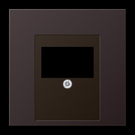 Jung Abdeckung für TAE-Anschlussdosen, Aluminium lackiert, Serie LS, dark (lackiertes Aluminium) AL2969TD