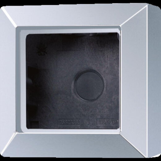 Jung Aufputz-Kappe 1fach, Serie AS/A, aluminium AS581AAL