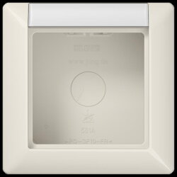 Jung Aufputz-Kappe 1fach mit Schriftfeld, Serie AS,...