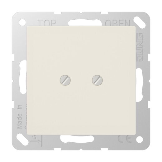 Jung Blind-Abdeckung (geschraubt), Duroplast, Serie AS, weiß A561B