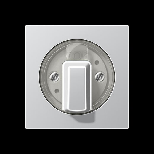 Jung Abdeckung für Drehschalter, Serie A, aluminium A1541AL