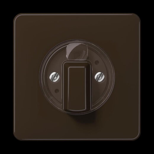 Jung Abdeckung für Drehschalter, Duroplast, Serie CD, braun CD1541BR