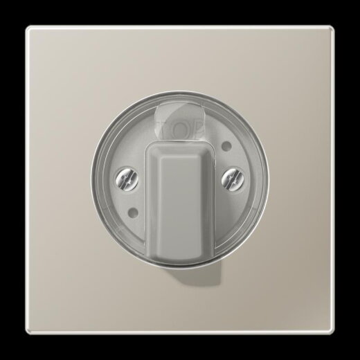 Jung Abdeckung für Drehschalter, Serie LS, Edelstahl ES1941