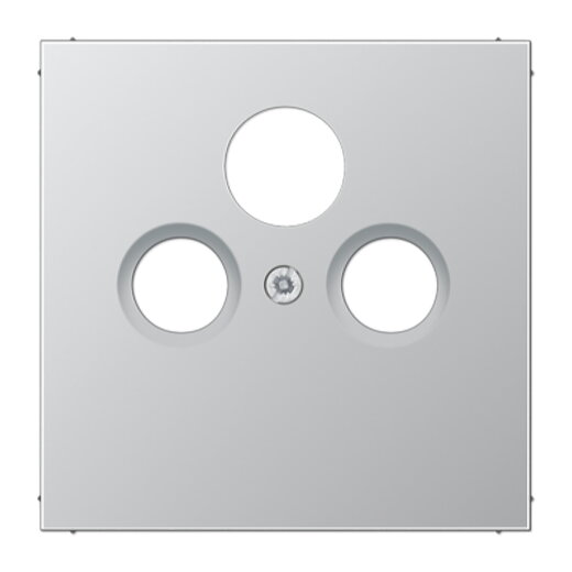 Jung Abdeckung für Universal-Sat/BK-Dosen, Serie LS, Aluminium AL2990SAT