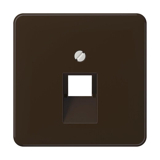 Jung Abdeckung für IAE/UAE-Anschlussdosen 1 x 8-polig, Thermoplast, Serie CD, braun CD569-1UABR