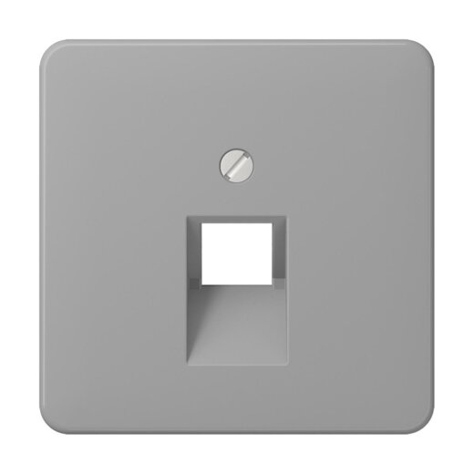 Jung Abdeckung für IAE/UAE-Anschlussdosen 1 x 8-polig, Thermoplast, Serie CD, grau CD569-1UAGR