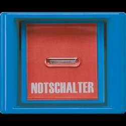 Jung Abdeckung mit Glasscheibe, Serie AS, blau (mit...