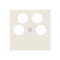 Jung Abdeckung für 4-Loch SAT-TV-Steckdose (Ankaro), Thermoplast, Serie AS, weiß A561-4SAT2