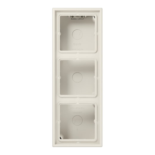 Jung Aufputz-Kappe 3fach, Serie LS, weiß LS583AW