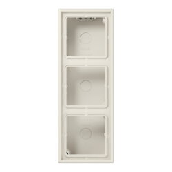 Jung Aufputz-Kappe 3fach, Serie LS, weiß LS583AW