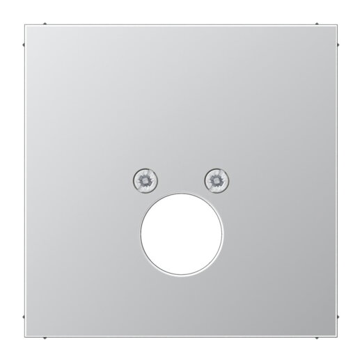 Jung Abdeckung für 1 Rundsteckverbinder bis 18,5 mm ?, Serie LS, Aluminium AL2962-1