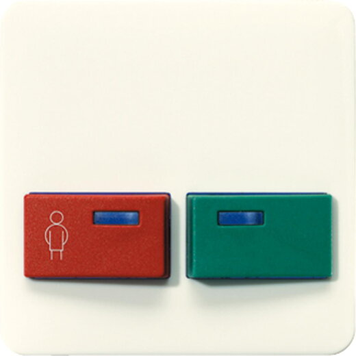 Jung Abdeckung für Ackermann, Typ 73642 B2, rot, grün, Serie CD, weiß 642B-1