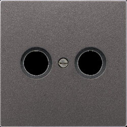 Jung Abdeckung für Antennendosen, Aluminium...