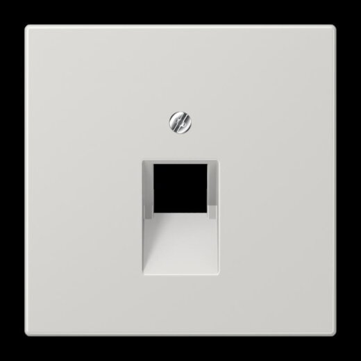 Jung Abdeckung für IAE/UAE-Anschlussdosen 1 x 8-polig, Thermoplast, Serie LS, lichtgrau LS969-1UALG