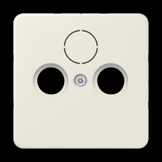 Jung Abdeckung für Universal-Sat/BK-Dosen, Thermoplast, Serie CD, weiß 561SAT