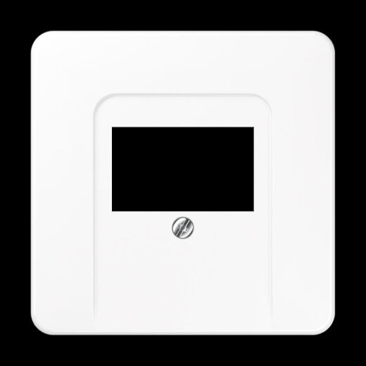 Jung Abdeckung für TAE-Anschlussdosen, Thermoplast, Serie CD, alpinweiß CD569TWW