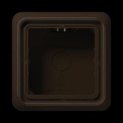 Jung Aufputz-Kappe 1fach, Serie CD, braun CD581ABR