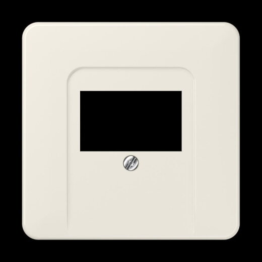 Jung Abdeckung für TAE-Anschlussdosen, Thermoplast, Serie CD, weiß 569T