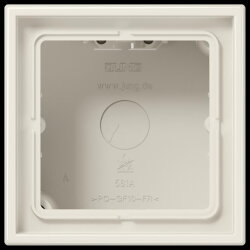 Jung Aufputz-Kappe 1fach, Serie LS, weiß LS581AW