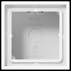 Jung Aufputz-Kappe 1fach, Serie LS, alpinweiß LS581AWW