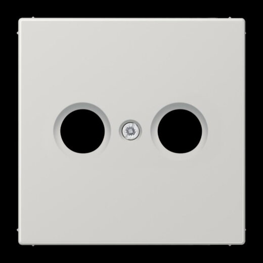 Jung Abdeckung für Antennendosen, Thermoplast, Serie LS, lichtgrau LS990TVLG