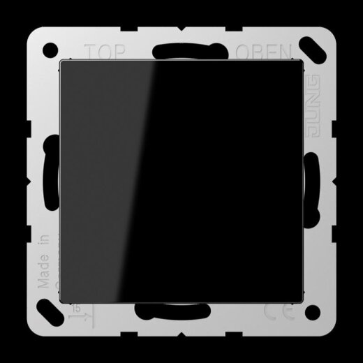 Jung Blind-Abdeckung (gerastet), Thermoplast, Serie A, schwarz A594-0SW