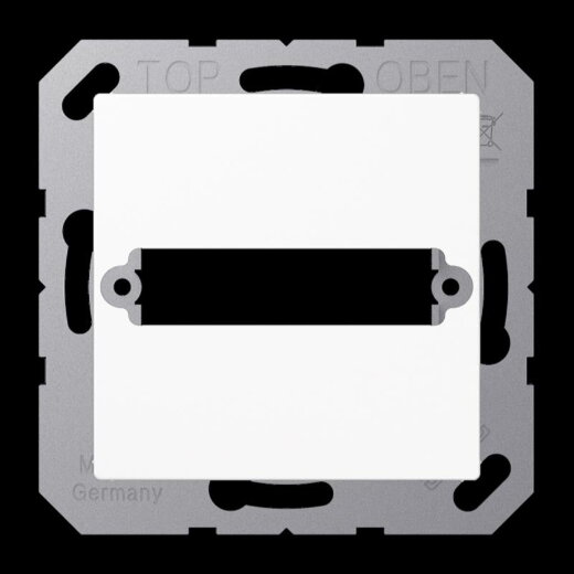 Jung Abdeckung für 1 D-Subminiatur-Steckverbinder, 25 polig, Serie AS/A, alpinweiß A594-125WW