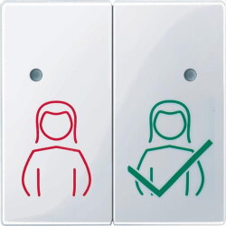 Merten Abdeckung MEG4842-0325 2fach aktivweiss glaenzend