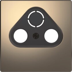 Merten Antennenabdeckung Nickelmetallic System Design