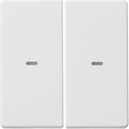 Berker Abdeckung M3Q.x 2fach polarweiss