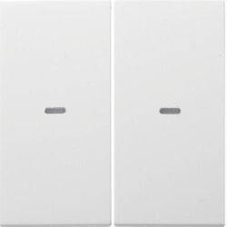 Berker Abdeckung M3S.x 2fach polarweiss