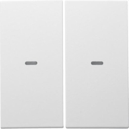 Berker Abdeckung M3S.x 2fach polarweiss matt